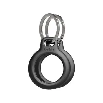 Lokátor Belkin Bezpečné pouzdro na AirTag s kroužkem na klíče – černé – 2pack
