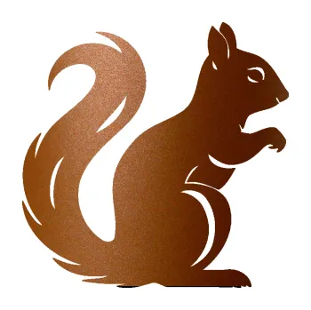 Samolepící dekorace SAMOLEPKA Veverka 004 pravá (44 - měděná metalíza) NA AUTO, NÁLEPKA, FÓLIE, POLEP, TUNING, VLASTNÍ TEXT, TISK, AUTOSAMOLEPKY.cz, POLEPY, OBRÁZEK, LOGO, SAMOLEPKY