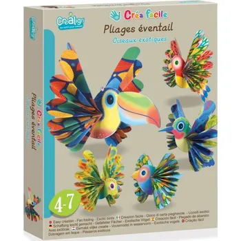 Dřevěná hračka Tvoření z papíru Exotičtí ptáci