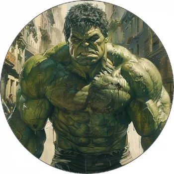 Přisada na vaření a pečení Jedlý papír Hulk v ulicích města 19,5 cm