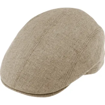 Čepice Fiebig - Headwear since 1903 Luxusní pánská podzimní bekovka - Fiebig since 1903 - 100% Hedvábí béžová Velikost: 55 cm (S)