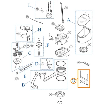 Pohon brány Nice PRHO08 sada držáku ramene pro pohony Nice Hopp
