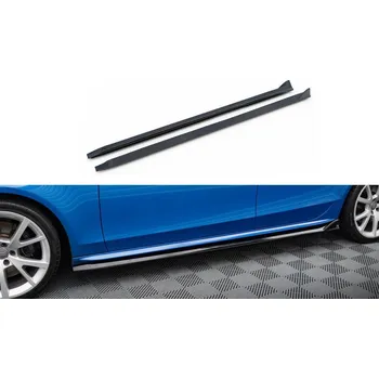 Auto-moto Prahové lišty V.4 Audi A4 / A4 S-Line / S4 B8 černý lesklý plast