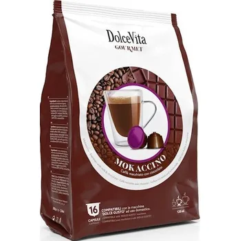 Dolce Vita Italfoods Dolce Vita MOKACCINO do Dolce Gusto cappuccino s čokoládou 16 kusů kapslí