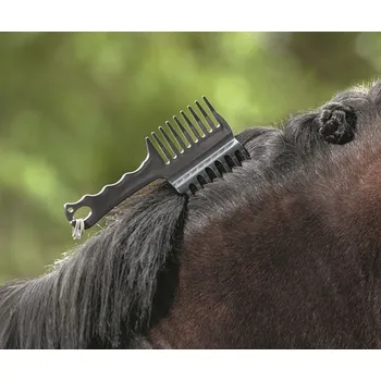 Hřeben na zaplétání hřívy HKM Barva: black
