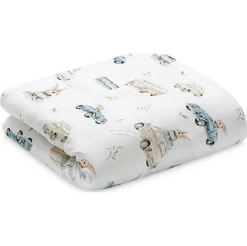 Příslušenství pro dětskou postel a kolébku YOSOY bambusová přikrývka Cars 100x75 cm