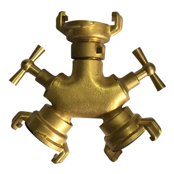 Zavlažování Rychlospojka uzavírací bajonetová třícestná mosazná (spojka na zahradní hadici) A054