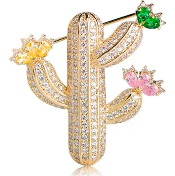 Brož B-TOP Brož Zlatý Kaktus