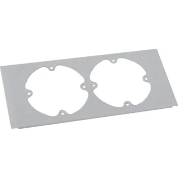 kabelová chránička Přístrojová podložka 8450-12 pro parapetní kanály dvojnásobná, bílá