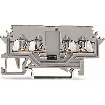 WAGO Svorka 279-623/281-410 pro moduly 4 vodiče S diodou 1N4007, šedá 279-623/281-410