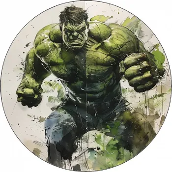Přisada na vaření a pečení Jedlý papír běžící Hulk 19,5 cm