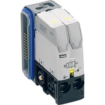 Instalatérský materiál Pneumatický ventil dvojčinný, 2x4/2, velikost 1, solenoid/solenoid, 24VDC Parker P2M1VJEE2CV