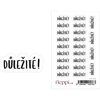 samolepka Fleppi Samolepky Důležité!!