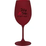 DÍKY TOBĚ JE SVĚT HEZČÍ! - bordo sklenice na víno 350 ml