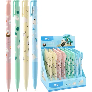 Pero kuličkové M&G Summer Cha-Cha-Cha 0,7 mm, modré, mix M&G