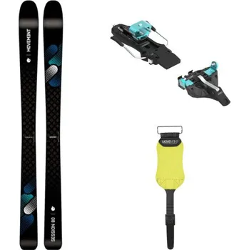 Sjezdové lyžování Movement SESSION 80 + ATK CANDY 5 + SKINS 153 - Černá 2022/2023
