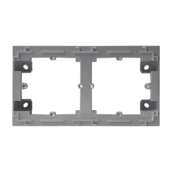 Elektroinstalační krabice HAGER Krabice Lumina WL5822 nástěnná montáž 2n stříbrná mat WL5822