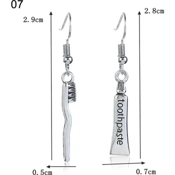 Náušnice Originální šperk | dámské náušnice, 1 pár - 7