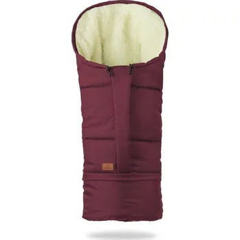 Fusak HappyBee zimní fusak Mumi 3v1 ovčí rouno, bordó