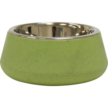 Miska pro psa JUKO Bambusová nerez miska - zelená 14cm, 472ml