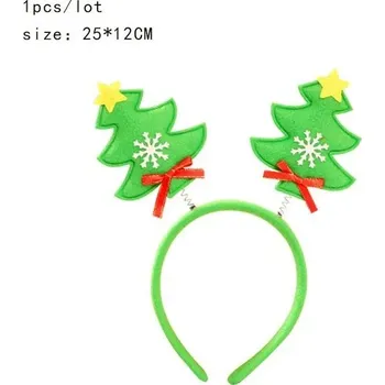 Vánoční dekorace Ozdoba do vlasů | vánoční čelenka - zelený strom