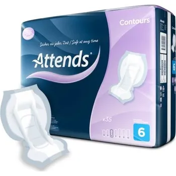 Plena pro dospělé Attends Contours Extra inkontinenční vložné pleny 35 ks