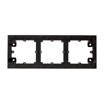 Elektroinstalační krabice HAGER Krabice LUMINA WL5833 3-násobná nástěnná IP20 černá mat WL5833