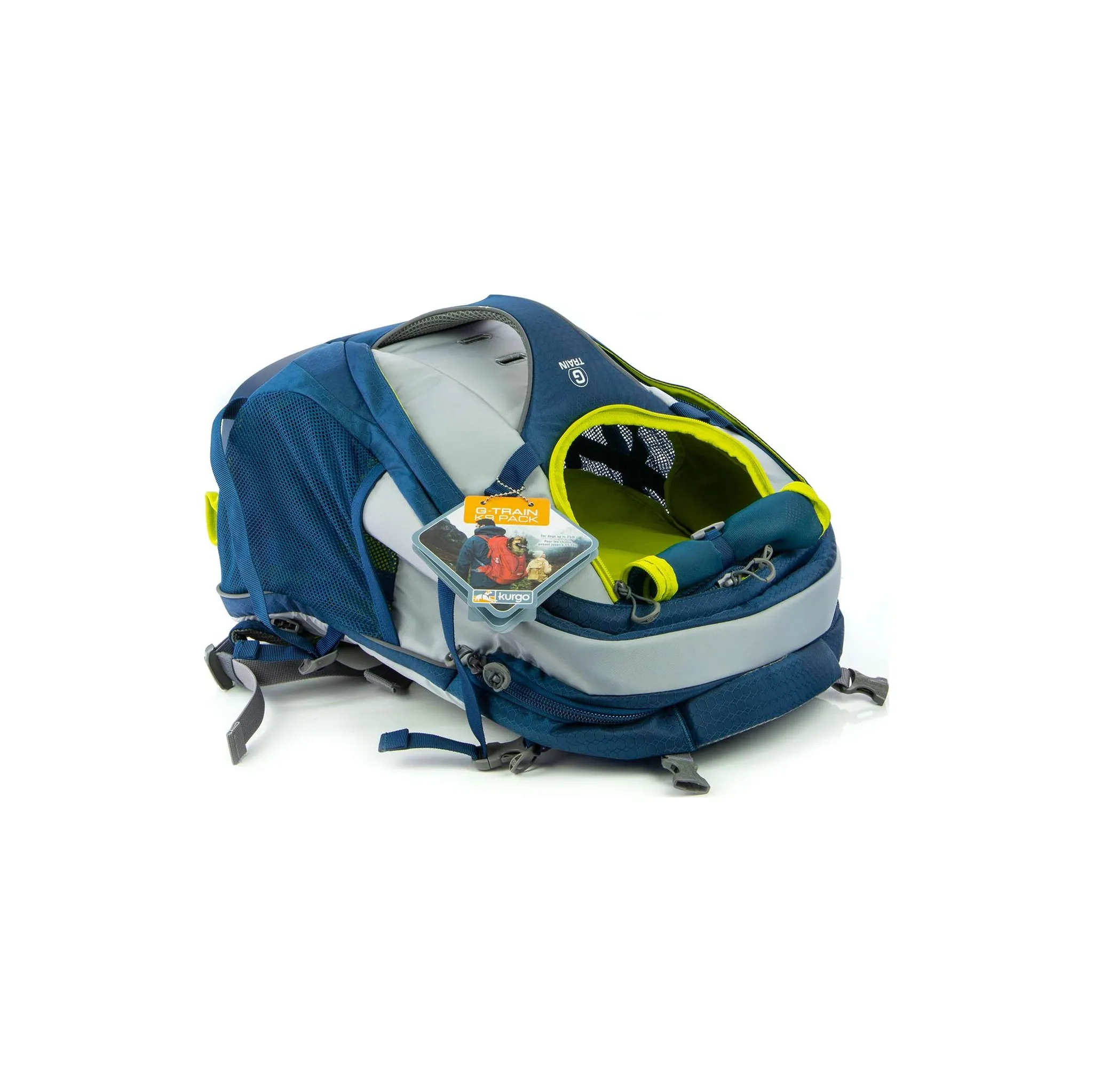 Fotografie 24 - Psí batoh Kurgo G-Train Dog Carrier Backpack 53,34 x 33,02 x 25,4 cm inkoustově modrý
