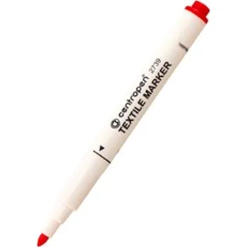 Popisovač na textil Centropen 2739 červený