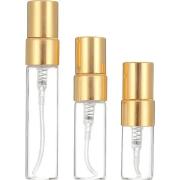 Skleněné kosmetické lahvičky s rozprašovačem - 100 Ks - Zlato,10 ml