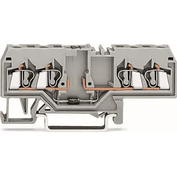WAGO Svorka 280-655/281-411 pro moduly 4 vodiče S diodou 1N4007, šedá 280-655/281-411