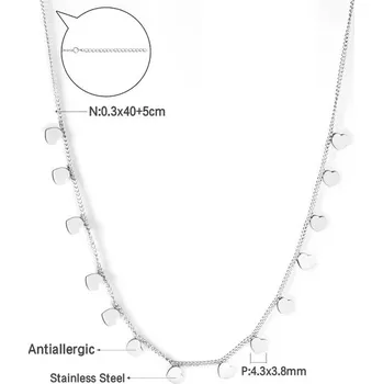Náhrdelník Stylový náhrdelník ve stříbrné barvě - 448S