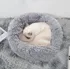 Pelíšek pro psa Purlov Chlupatý pelíšek pro psa 60 cm šedý