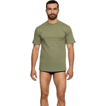 Pánské oblečení Pánské tričko 19407 T-line olive - HENDERSON olivová M