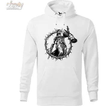 Dámská mikina Mikina - Justice Barva: Bílá (00), Velikost: XXL, Střih: Pánské