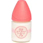 Suavinex MFL LÁHEV SKLO 120 ml anatomická savička RŮŽOVÁ/FLY