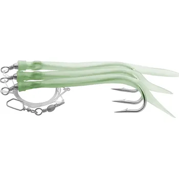 Saenger Aquantic Návazec 3er Gummi Makk System Zelená 130 cm-Velikost Háčiku 10/0