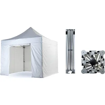 Zahradní stan Nůžkový párty stan 3x3 m TENTino BIG HEXAGON EXTREME Barva opláštění: 1A - BÍLÁ