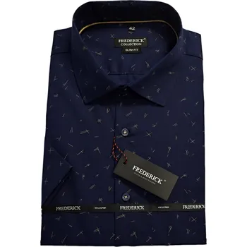 Pánská košile Pánská košile s krátkým rukávem - střih SLIM - vzor F709A - 41