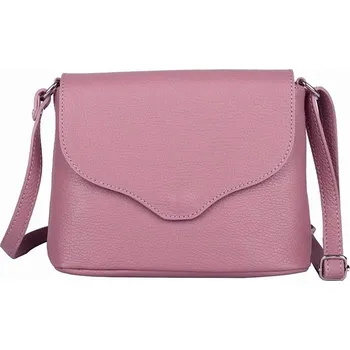 Kabelka Malá kožená matně tmavěstarorůžová crossbody kabelka Vera Pelle no. 61