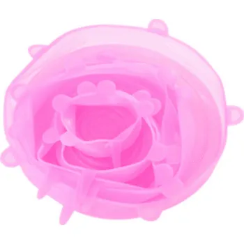 Silikonová fólie | fresh fólie na potraviny, různé velikosti, 6 ks - růžový