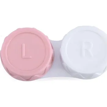 Mini skladovací box na kontaktní čočky - růžový