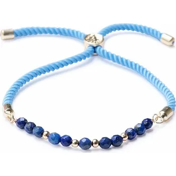 Náramek Nefertitis Lapis lazuli broušený třpytivý náramek stahovací obvod cca 25 cm