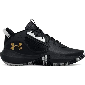 Dětská sportovní obuv Basketbalové boty Under Armour UA PS Lockdown 6 3025618-003 Velikost 31,5 EU | 13 UK | 13,5K US | 19,5 CM