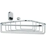 Rohová polička LUCIDO ušlechtilá ocel, upevnění vlevo 28,5x22,5x9,5cm KELA KL-22688