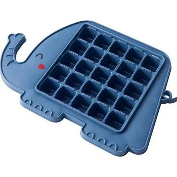 Tvořítko na led Forma na ledové kostky | tvořítko na led, na 25 kostek - Sloní modrá