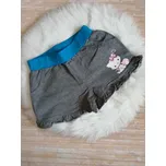 WOLF DÍVČÍ KRAŤASY KOČIČKA T2285, velikost 92 - 122 Barva: Šedá, Velikost: 122