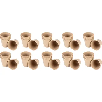 Sadbovač VERTO Rašelinové květináče – biologicky rozložitelné (60 ks, 8x8x7,8 cm)