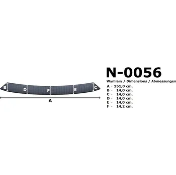 Lišta karosérie Kryt nákladové hrany Toyota ProAce 2016- 151cm | Rider