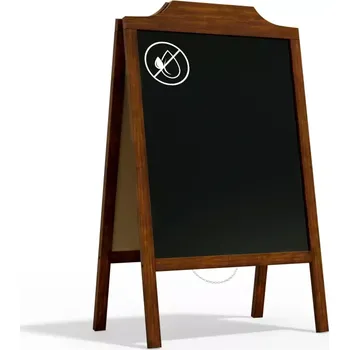 Allboards reklamní áčko s křídovou tabulí 100x60 cm-ozdobný horní rám,PK75WAVE